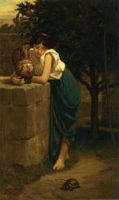 Etruscan Girl with Turtle - Oil Painting Reproduction On Canvas