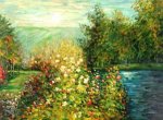 Corner of the Garden at Montgeron Gallery Wrap - Oil Painting Reproduction On Canvas