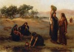 Women Drawing Water from The Nile - Oil Painting Reproduction On Canvas