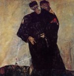 Hermits - Egon Schiele Oil Painting