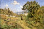 September - Theodore Clement Steele Oil Painting