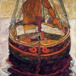 Trieste Fishing Boat - Egon Schiele Oil Painting