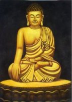 Buddhist Statue 3 - Oil Painting Reproduction On Canvas