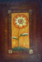 Modern Abstract-Sun Flower - Oil Painting Reproduction On Canvas