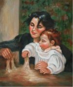 Gabrielle and Jean III - Pierre Auguste Renoir Oil Painting