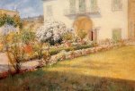A Florentine Villa - William Merritt Chase Oil Painting