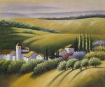 Tuscan Orchards - Oil Painting Reproduction On Canvas