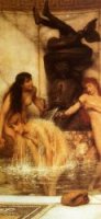 Stirgils and Sponges - Sir Lawrence Alma-Tadema Oil Painting,