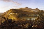 A View of the Two Lakes and Mountain House, Catskill Mountains, Morning - Thomas Cole Oil Painting