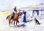 Thoroughman's Home on the Range - Charles Marion Russell Oil Painting