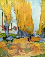 Les Alychamps - Vincent Van Gogh Oil Painting