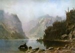 Western Landscape III - Albert Bierstadt Oil Painting