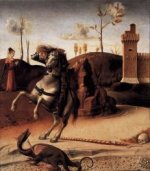 Pesaro Altarpiece (predella) II - Giovanni Bellini Oil Painting