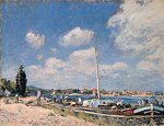 Unloading the Barges at Billancourt - Oil Painting Reproduction On Canvas