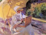 Maria Painting in El Pardo - Oil Painting Reproduction On Canvas