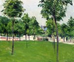 Promenade at Argenteuil - Gustave Caillebotte Oil Painting