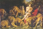 Daniel in the Lion's Den - Peter Paul Rubens Oil Painting