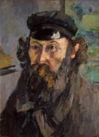 Self Portrait in a Casquette - Paul Cezanne Oil Painting