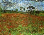 Field with Poppies - Vincent Van Gogh Oil Painting