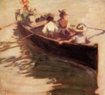 Boating - Egon Schiele Oil Painting