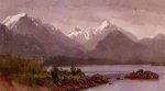 The Grand Tetons, Wyoming - Albert Bierstadt Oil Painting