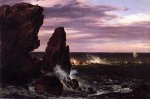 Coast Scene - Frederic Edwin Church Oil Painting