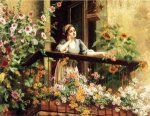 A Pensive Moment II - Oil Painting Reproduction On Canvas