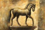 Golden Horse - Oil Painting Reproduction On Canvas