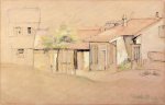 Cottaages - Paul Cezanne Oil Painting