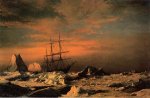 The 'Panther' among the Icebergs in Melville Bay - William Bradford Oil Painting