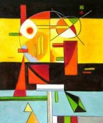 Zersetzte Spannung (Decomposed Tension) - Wassily Kandinsky Oil Painting