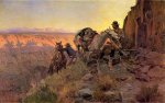 When Shadows Hint Death - Charles Marion Russell Oil Painting