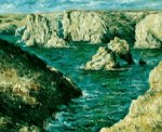 The Rocks at Belle-Ile Gallery Wrap - Claude Monet Oil Painting