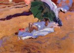 Childs Siesta - Joaquin Sorolla y Bastida Oil Painting