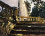 Villa Torlonia Fountain - John Singer Sargent Oil Painting