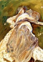 Woman Reclining - Oil Painting Reproduction On Canvas