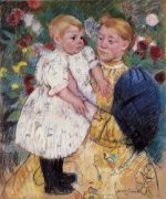 In the Garden - Mary Cassatt oil painting,