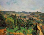 Ile de France Landscape II - Paul Cezanne Oil Painting