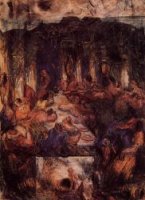 The Feast II - Paul Cezanne Oil Painting
