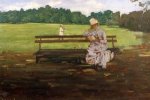 Prospect Park, Brooklyn IV - William Merritt Chase Oil Painting