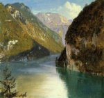 Konigsee, Bavaria - Frederic Edwin Church Oil Painting