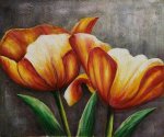 Bavarian Tulips I - Oil Painting Reproduction On Canvas