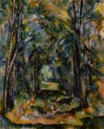 The Alley at Chantilly - Paul Cezanne Oil Painting