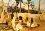 Women at the Cemetery - Oil Painting Reproduction On Canvas