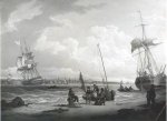 Liverpool Harbor II - Robert Salmon Oil Painting