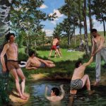 Summer Scene - Jean Frederic Bazille Oil Painting