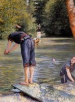 Bathers - Gustave Caillebotte Oil Painting