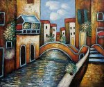 Bridge over Canal, Venice - Oil Painting Reproduction On Canvas