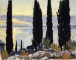 Cypress Trees at San Vigilio - John Singer Sargent Oil Painting