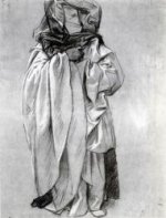 Study of Ezekiel for Frieze of the Prophets - John Singer Sargent Oil Painting